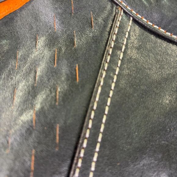 Harley-Davidson Black and Orange Women's Harker Perforated Jacket - Picture 2 of 8